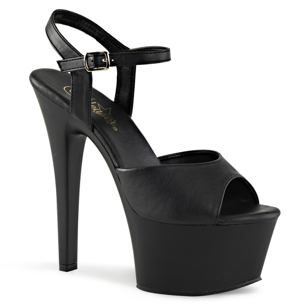 Platform High Heel Peep Toe Stripper Shoes